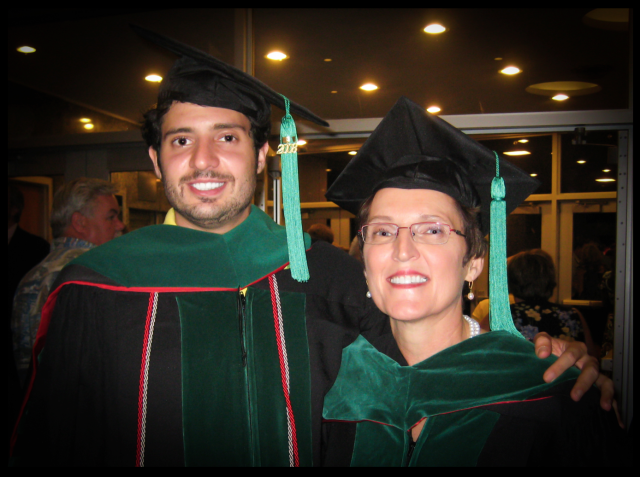 Greg Miday, M.D., and his mother, Karen Miday, M.D.