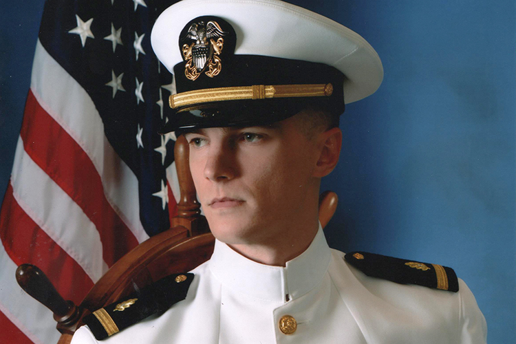 Sean Petro at his Navy graduation. Courtesy: Cheryl Collier