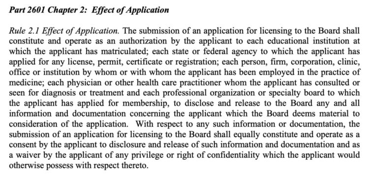 Mississippi Medical Board Licensing Application 2019
