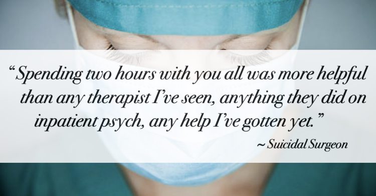 Thought of a Suicidal Surgeon